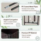 80" Garden Arch Trellis with 2 Planter Boxes and Lockable Wheels 51837950
