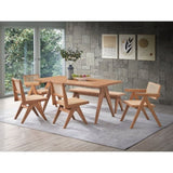 Beige and Natural Side Chair B062P209280