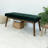 Delilah Modern Bench - Green Velvet B183P301084