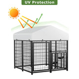 Large Dog Kennel Outdoor Pet Pens Dogs Run Enclosure Animal4'L x 4'W x 4.25'H T3210P294079