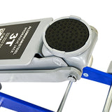 3T Aluminum Iron Horizontal Jack/Hydraulic Trolley Service/Floor Jack with Extra Saddle W1102P154126