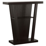 Cappuccino 2-Shelf Console Table B062P153906