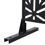 Outdoor & Indoor Privacy Metal Privacy 76" H48" W, Freestanding Decorative Privacy W465P193263