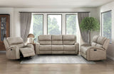 Luxurious Style Double Reclining Sofa 1pc Brown Plush Comfortable Living Room Furniture B011P144396