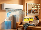 230V WIFI Enabled Inverter Mini Split Air Conditioner, AC Unit Cools up to 1500 Sq.Ft 55655694