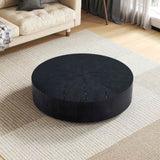 ZUN 35.43 Inch Modern Round Coffee Table MDF Coffee Table for Living Room,Drum Center Table for W2582P188323