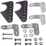 Universal Coil-Over Rear Lower Kit Adjustable Shock Mount Brackets Steel for 3" Axle Tubes 76366507