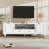 U-Can 70.9'' Modern TV Stand for TVs up to 80 Inches, Entertainment Center with Open Compartment, TV N724P286415K