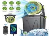 5-in-1 Rechargeable Misting Cooling Fan with 20000mAh Power Bank, 10L Large Water Tank Mist Modes 25264393