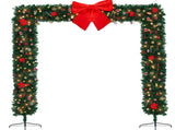 Christmas Artificial Tree Archway Decoration, Realistic PVC Holiday Tree Arch Frame for Outdoor 04466384
