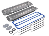 Black Aluminum Short Finned Valve Cover w/ Gasket Fits for SBC 1987-1997 Small Block Chevy 5.0L 5.7L 81732801