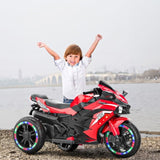 Electric Motorcycle for Kids, 12V Battery Powered Ride on Toys 3 Wheels Motorcycle with LED Lights, 46188607