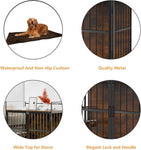 ZUN Dog Crate Furniture-Style Cages for Large Dogs Indoor Heavy Duty Super Sturdy 41" T3210P294077