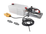 6 Quart Double Acting Hydraulic Pump 12V Replacement for Dump Trailers SAE6 80977260