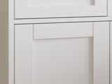 MDF Spray Paint 4 Doors 1 Pump Bathroom Cabinet White 26753430