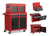 Tool Chest, 5-Drawer Rolling Tool Storage Cabinet with Detachable Top Tool Box, Liner, Universal W2660P180050