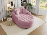55" Modern Chaise Lounge Sofa Bed Upholstered Sofa Couch with Tufted Seat and Detachable Pillows for N719P256002P