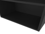 Black Wall Cabinet with Open Storage B062P252211