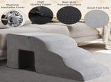 5 Step Pet Stairs for Dog,Cat Grey 07363262