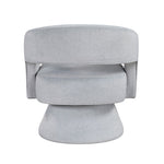 ZUN Modern Luxury Swivel Accent Chair 1pc Gray Velvet Upholstery Solid Wood Stylish Home Furniture B011P283813