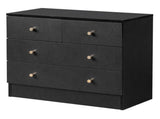 Modern Simple 4-Drawer Dresser Black 32069328
