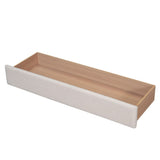 Teddy Fleece Queen Size Upholstered Platform Bed with Drawer, Beige WF309187AAA