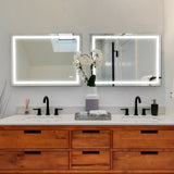 LED Bathroom Mirror 48x 36 Inch with lights, anti-Fog & Dimming Led Bathroom Vanity Mirror W134070938