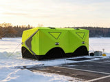 8-Person Pop-Up Ice Fishing Shelter, Insulated with 2 Doors & Carrying Bag, Bright Green 85623420