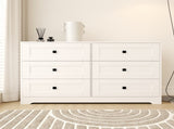 Chest Of Drawer with 6 drawers white color farm door W2139P241086