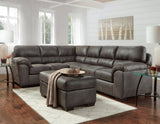 Tirana Contemporary Fabric Pillow-top Arm Sectional Sofa T2574P195195