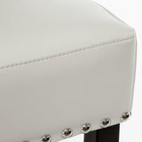 30-inch Backless ivory Leather Counter Stool N780P234206L