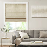 Printed Faux Silk Room Darkening Cordless Roman Shade B03598313