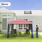 ZUN 3X3M Pop Up Canopy Party Tent -AS （Prohibited by WalMart） 12317303