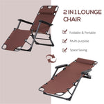 ZUN Folding Lounge Chairs / beach chair （Prohibited by WalMart） 98397140