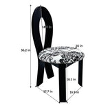 Dining Chairs Set of 2, Key-Design Home Chairs - Linen Upholstered Solid Wooden Dining Chairs with W2700P338557