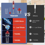 1100W 5 in 1 Immersion Blender Handheld 98630109