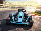Blue 24V High-Speed Electric Drift Go Kart Kids Ride-On Racing Vehicle with 2 Speeds for 8-12 Years 15585713