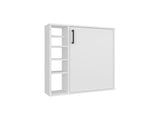 Medicine Cabinet, 1 Door, 7 Shelves, White B097P369426