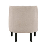 Modern Traditional Accent Chair Chenille Upholstery Button-Tufted Solid Wood 1pc Living Room B011P182659