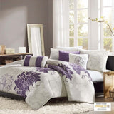 Full/Queen 6 Piece Printed Duvet Cover Set B03597307