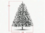 7.5ft Full Artificial Christmas Tree with Hinged Branches 66425408