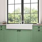 ZUN White Farmhouse Sink Deep Apron Sink Undermount Farmhouse Kitchen Sink Single Farm Sink W2287P184630