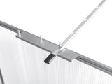 6x8 Hybrid Polycarbonate Greenhouse Silver 36140832
