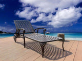 Aluminium Cast lounge chair 1pcs brown W640P292967