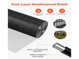 24 in x 50 ft Hardware Cloth, 1/2 in 19 Gauge Galvanized Wire Mesh Roll, Durable Vinyl-Coated 81683114