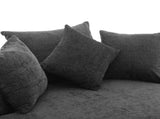 Orisfur. 360&deg Swivel Accent Barrel with Storage Ottoman & 4 Pillows, Modern Chenille Leisure WF323718AAE