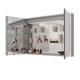 Bathroom Medicine Cabinet with Lights, 3624 Inch LED Medicine Cabinet with Mirror, Double Door W1738P145172
