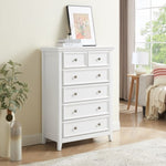 ZUN Modern 6 Drawers Dresser 6 Drawers Cabinet,Chest of Drawers Closet Organizers and Clothes W2275P149796