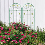 2 Pack Metal Garden Trellis 71" x 19.7" Rustproof Trellis for Climbing Plants Outdoor Flower Support 32623038