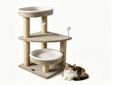 36" Compact SpaceSaving Cat Activity Center, HeavyDuty Stable Cat Climbing Furniture with Plush 94975230